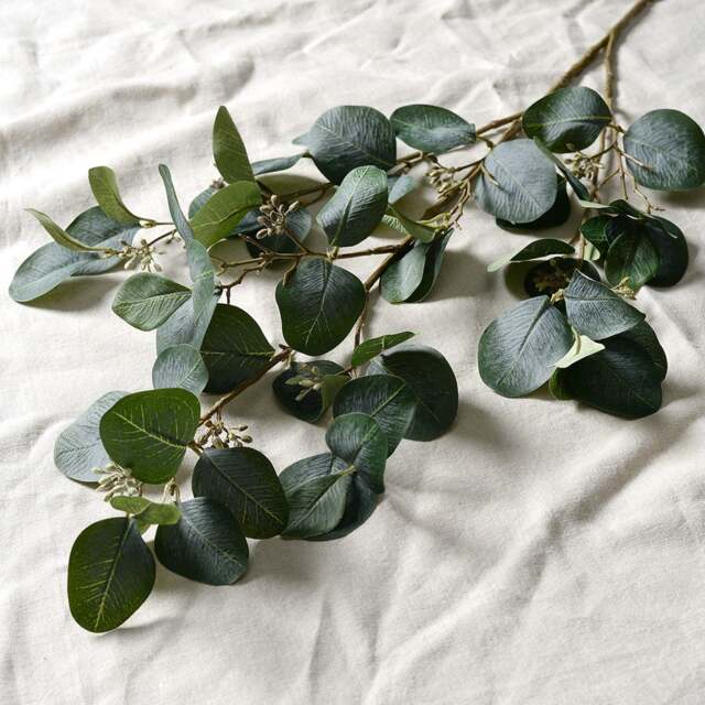 Eucalyptus Spray With Berries - Faux Flower Stem - The Cotswold Company - image 1