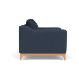 Love Seat - Indigo - Luxury Italian Linen - Watson - The Cotswold Company - thumbnail 3