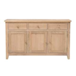 Inglesham Whitewash Oak Large Sideboard - The Cotswold Company - thumbnail 6
