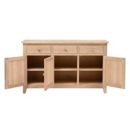 Inglesham Whitewash Oak Large Sideboard - The Cotswold Company - thumbnail 7