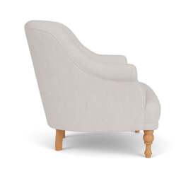 Armchair - Soft White - Luxury Italian Linen - Everett - The Cotswold Company - thumbnail 3