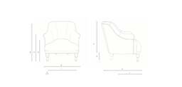 Armchair - Soft White - Luxury Italian Linen - Everett - The Cotswold Company - thumbnail 4