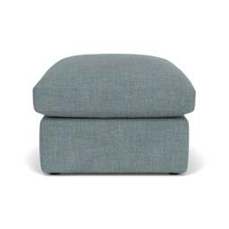 Foot Stool - Teal Marl - Rustic Weave - Clarke Small - The Cotswold Company - thumbnail 2