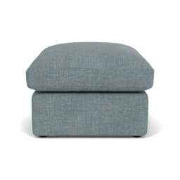 Foot Stool - Teal Marl - Rustic Weave - Clarke Small - The Cotswold Company - thumbnail 3