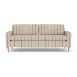 4 Seater Sofa - Charcoal - Compton Stripe - Saxon - The Cotswold Company - thumbnail 2