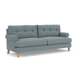 4 Seater Sofa - Teal Marl - Rustic Weave - Talbot - The Cotswold Company - thumbnail 1