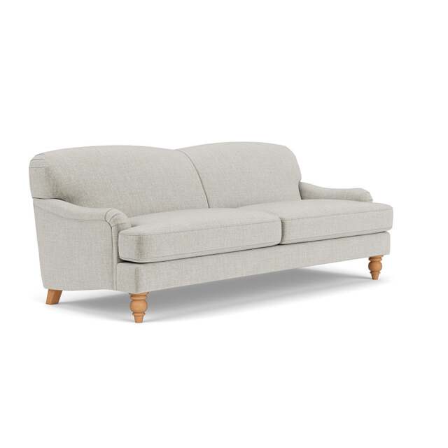 4 Seater Sofa - Grey Mist - Eco Chenille - Ashbee - The Cotswold Company - image 1