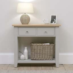 Small Console Table - Chester Dove Grey - The Cotswold Company - thumbnail 1