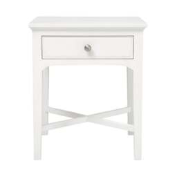 Fairford Soft White 1 Drawer Bedside Table - The Cotswold Company - thumbnail 5