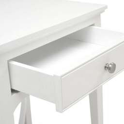 Fairford Soft White 1 Drawer Bedside Table - The Cotswold Company - thumbnail 4