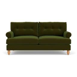 3 Seater Sofa - Forest Green - Matt Velvet - Talbot - The Cotswold Company - thumbnail 2