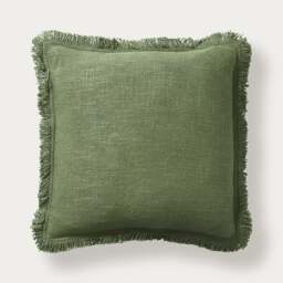 Kemble Fringed Cushion - Apple - Home Accessories - The Cotswold Company