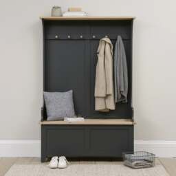 Hallway Tidy - Chester Charcoal - The Cotswold Company - thumbnail 1