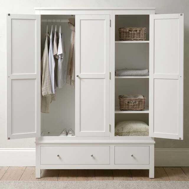 Simply Cotswold Pure White Triple Wardrobe - The Cotswold Company - image 1