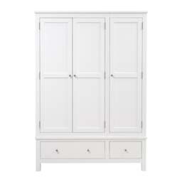 Simply Cotswold Pure White Triple Wardrobe - The Cotswold Company - thumbnail 3