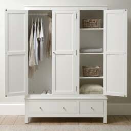 Simply Cotswold Pure White Triple Wardrobe - The Cotswold Company