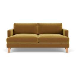 3 Seater Sofa - Mustard - Matt Velvet - Jackson - The Cotswold Company - thumbnail 2