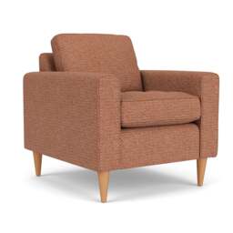 Armchair - Brick - Herringbone Weave - Saxon - The Cotswold Company - thumbnail 1
