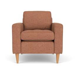 Armchair - Brick - Herringbone Weave - Saxon - The Cotswold Company - thumbnail 2