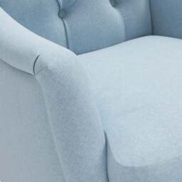 Armchair - Sky blue - House linen mix - Olivia - The Cotswold Company - thumbnail 4