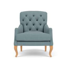 Armchair - Sky blue - House linen mix - Olivia - The Cotswold Company - thumbnail 2