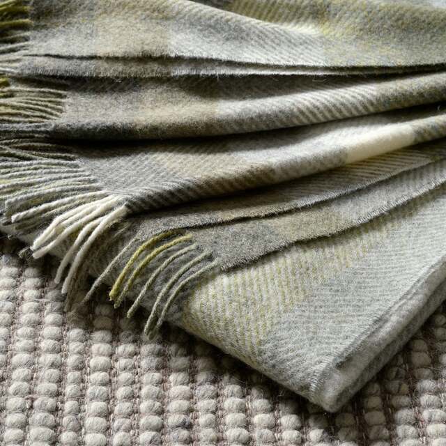 Woodale Olive Green Throw - Home Accessories - The Cotswold Company - image 1