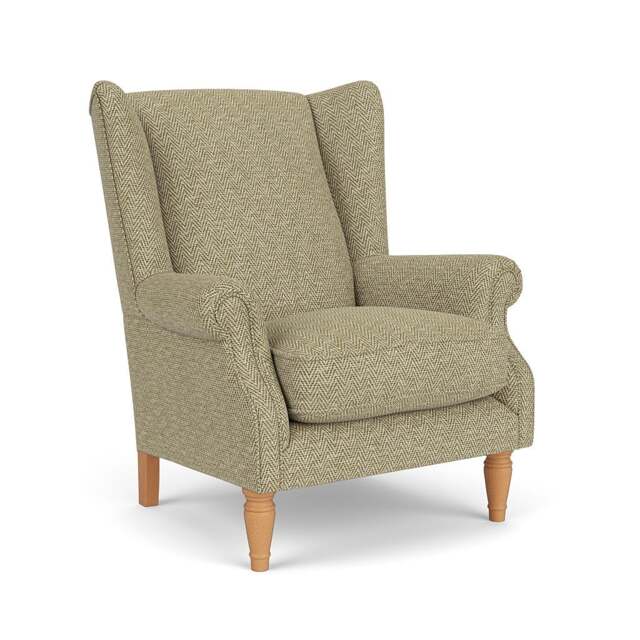Alice Armchair - Apple - Herringbone Weave - The Cotswold Company - image 1