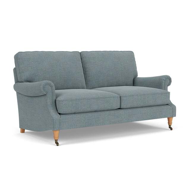 3 Seater Sofa - Teal marl - Rustic weave - Taylor High Back - The Cotswold Company - image 1