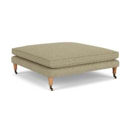 Foot Stool - Apple - Herringbone Weave - Taylor Small - The Cotswold Company - thumbnail 1