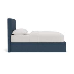 Double Ottoman Storage Bed - Indigo - House Linen Mix - Ellis - The Cotswold Company - thumbnail 3