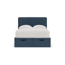 Double Ottoman Storage Bed - Indigo - House Linen Mix - Ellis - The Cotswold Company - thumbnail 2