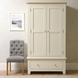 Double Wardrobe - Chester Classic Cream - The Cotswold Company - thumbnail 4