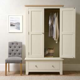 Double Wardrobe - Chester Classic Cream - The Cotswold Company - thumbnail 5