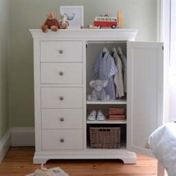 Chantilly Warm White Combination Wardrobe - The Cotswold Company - thumbnail 5