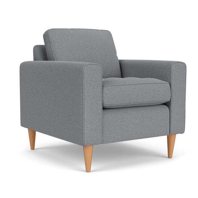Armchair - Blue Marl - House Weave - Saxon - The Cotswold Company - image 1