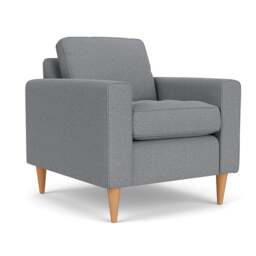 Armchair - Blue Marl - House Weave - Saxon - The Cotswold Company - thumbnail 1