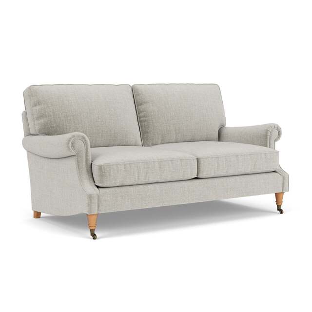 3 Seater Sofa - Grey Mist - Eco Chenille - Taylor High Back - The Cotswold Company - image 1