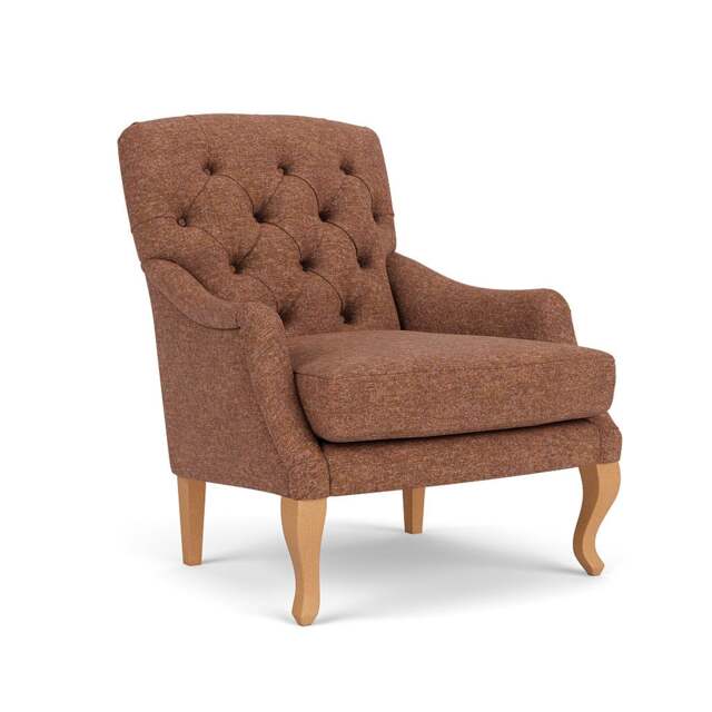 Armchair - Brick Marl - Aquaclean Oxford - Olivia - The Cotswold Company - image 1