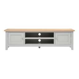 Extra Large TV Stand up to 75 - Chester Dove Grey - The Cotswold Company - thumbnail 4
