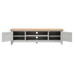 Extra Large TV Stand up to 75 - Chester Dove Grey - The Cotswold Company - thumbnail 5