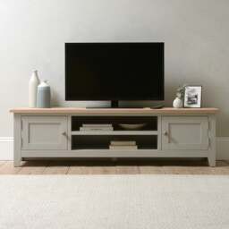 Extra Large TV Stand up to 75 - Chester Dove Grey - The Cotswold Company - thumbnail 2