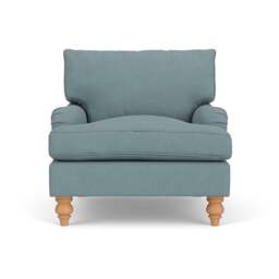 Armchair - Sky blue - House Linen Mix - Morris - The Cotswold Company - thumbnail 2
