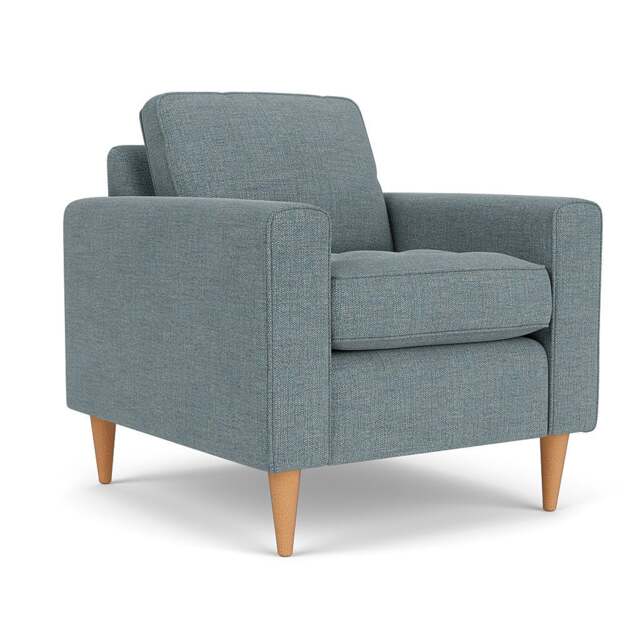 Armchair - Teal marl - Rustic Weave - Saxon - The Cotswold Company - image 1