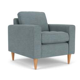 Armchair - Teal marl - Rustic Weave - Saxon - The Cotswold Company - thumbnail 1
