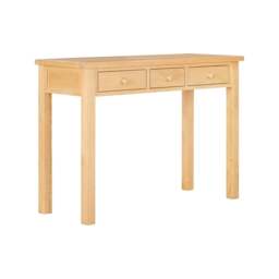 Inglesham Whitewash Oak Console Desk - The Cotswold Company - thumbnail 6