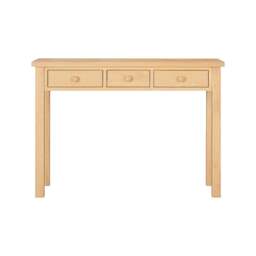 Inglesham Whitewash Oak Console Desk - The Cotswold Company - thumbnail 5