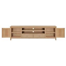 Inglesham Whitewash Oak XXL TV Stand up to 90 - The Cotswold Company - thumbnail 5