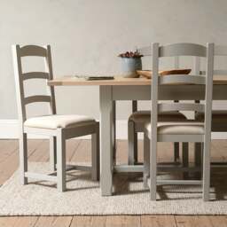 6-10 Seater Extending Dining Table - Chester Dove Grey - The Cotswold Company - thumbnail 4