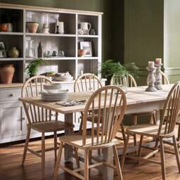 6-10 Seater Extending Dining Table - Chester Dove Grey - The Cotswold Company