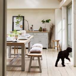 6-10 Seater Extending Dining Table - Chester Dove Grey - The Cotswold Company - thumbnail 2